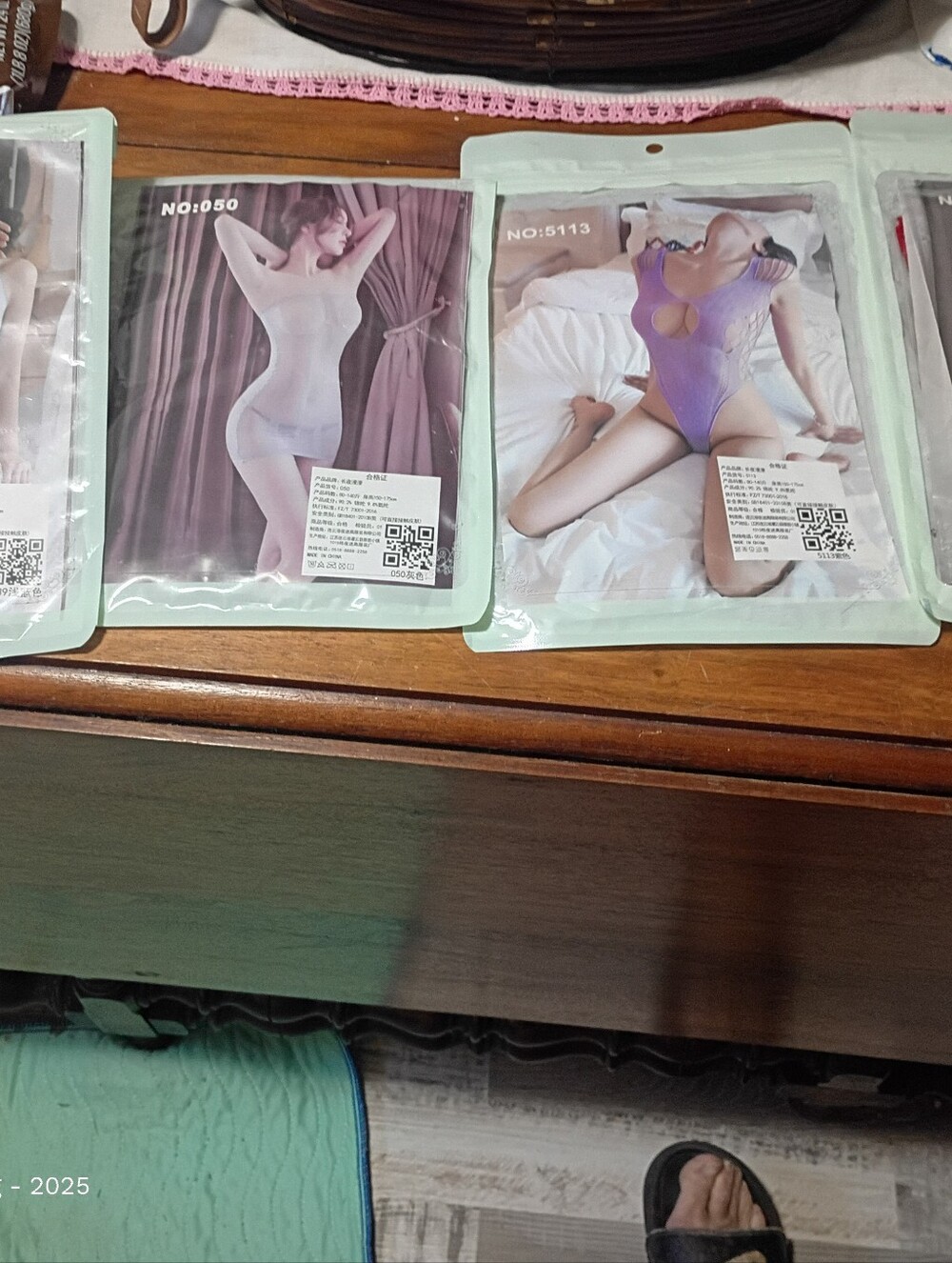 Sheer Lace Bodystockings 4 Piece Multiple Colors